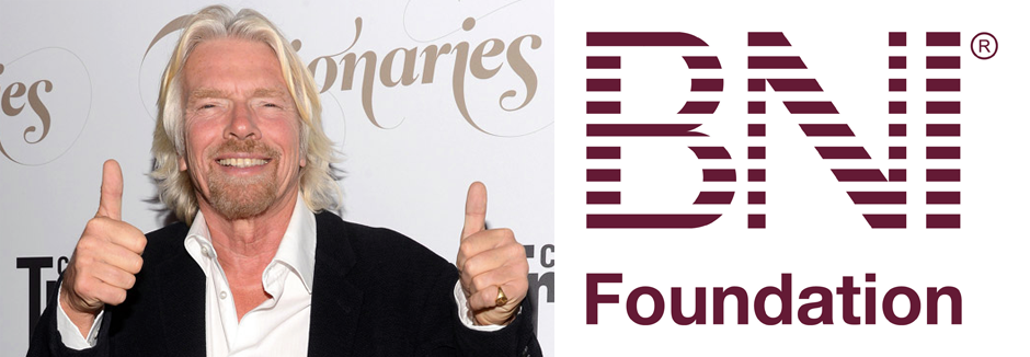 Programa social da BNI Foundation recebe aprovação de Sir Richard Branson, fundador da Virgin Records