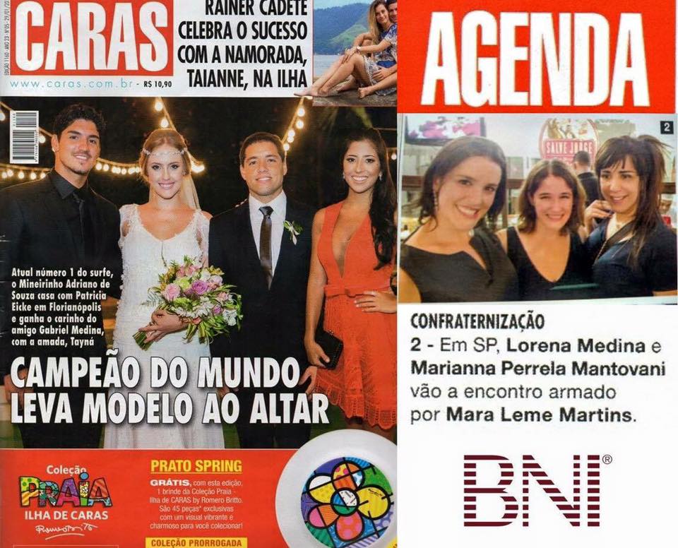 Mara Leme Martins Phd, recebe amigos do BNI Brasil e BNI México – Revista Caras prestigia