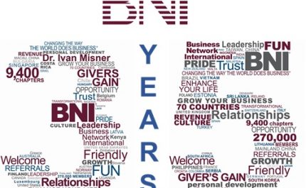 O BNI® comemora 35 anos nesta semana